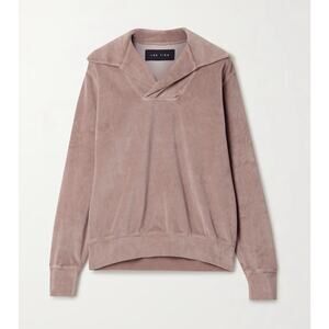 Les Tien Heavyweight Sweatshirt Yacht Pullover Velour Mauve Pink Sz M Lounge